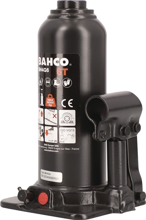 BAHCO Flaschenwagenheber Tragfähigkeit 6 t Hub 416 mm Bauhöhe 210 mm