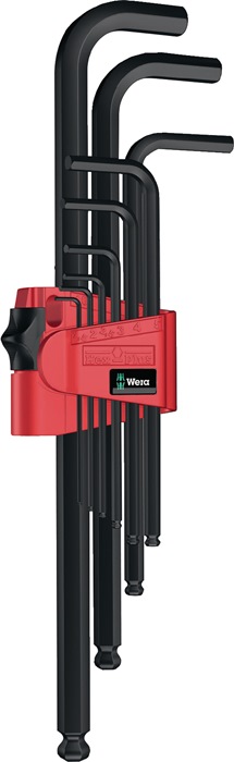 Wera Winkelschraubendrehersatz 950 PKL/9 BM N 9-teilig Kunststoffhalter SW 1,5 - 10 mm lang Kugelkopf