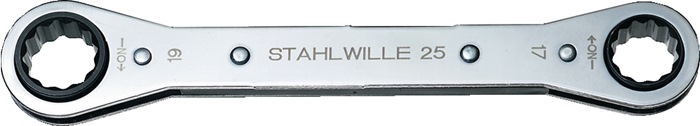 STAHLWILLE Ratschenringschlüssel 25 12 x 13 mm 12-KT. Länge 170 mm Anzahl Zähne 22