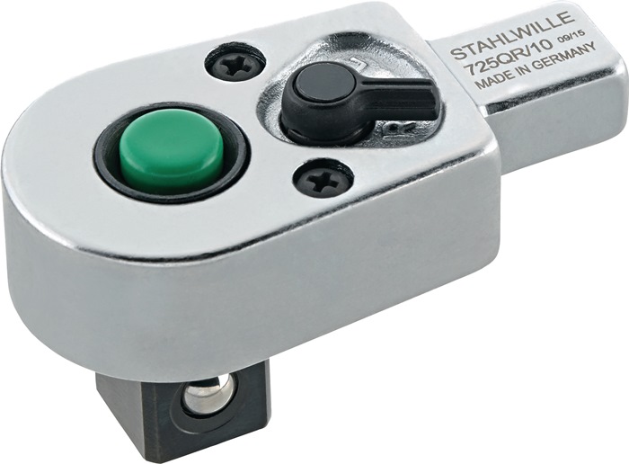 STAHLWILLE Einsteck-Hebel-Umschaltknarre 725QR/ 4 1/4 ″ 9 x 12 mm Chrom-Alloy-Stahl