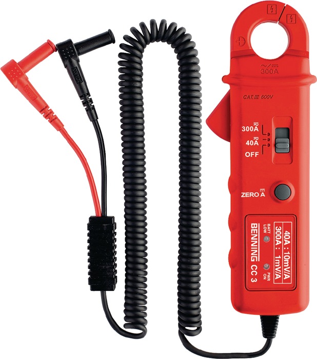 Benning AC/DC-Stromzangenadapter CC 3 0,2 - 300 A Wechselstrom / Gleichstrom Zangenöffnung max. 25 mm