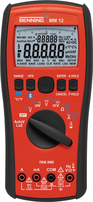 Benning Multimeter MM 12 0,0001 V-1000 V AC/DC TRUE RMS