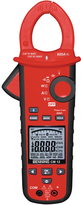 Benning Stromzangenmultimeter CM 12 10 mA - 600 A AC/DC CAT IV 600 V