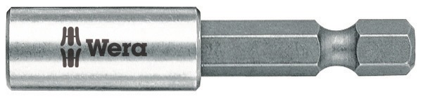 Wera Bithalter 899/4/1 1/4 ″ F 6,3 1/4 ″ C 6,3 Magnet, Sprengring Länge 50 mm