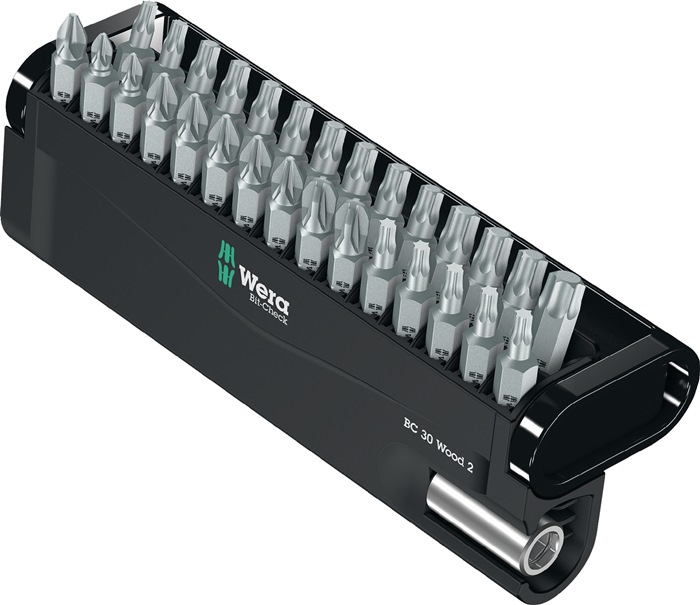 Wera Bitsortiment Bit-Check 30 Wood 2 30-teilig PH/PZD/TX