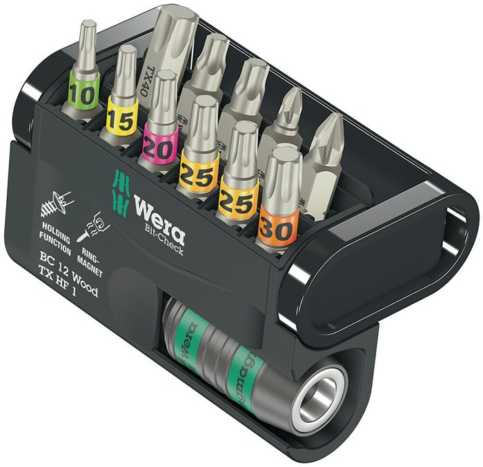 Wera Bitsortiment Bit-Check 12 Wood TX HF 1 12-teilig PZD/TX-HF/TX