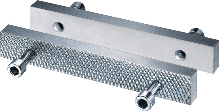 Heuer Schraubstockbacke Front Backenbreite 120 mm glatt/geriffelt passend zu 4000 830 340 und 4000 830 349