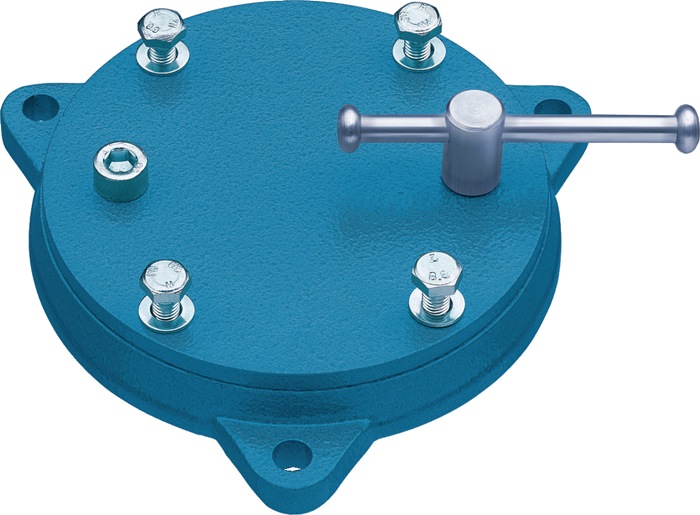 Heuer Drehteller Front für Backenbreite 100 mm stahlgeschmiedet