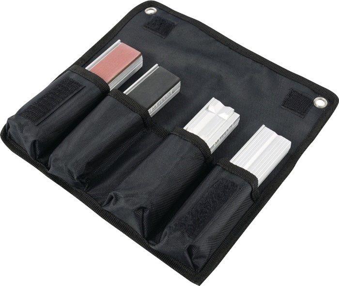 Heuer Rohr-/Schutzbackenset für Backenbreite 100 mm 8 teilig in Tasche Aluminium