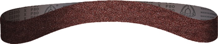 KLINGSPOR Schleifband CS 310 XF Länge 455 mm Breite 13 mm Körnung 80 für Stahl / INOX / NE Korund
