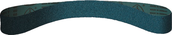 KLINGSPOR Schleifband CS 411 Y Länge 2000 mm Breite 150 mm Körnung 60 für Stahl / INOX / NE Zirkonkorund