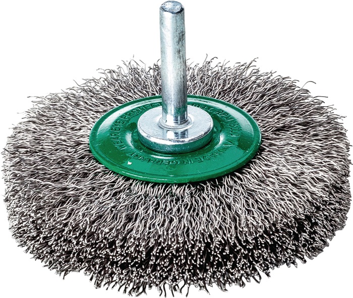 LESSMANN Rundbürste Ø 80 mm Drahtstärke 0,3 mm Edelstahl 19 mm 15000 min-¹