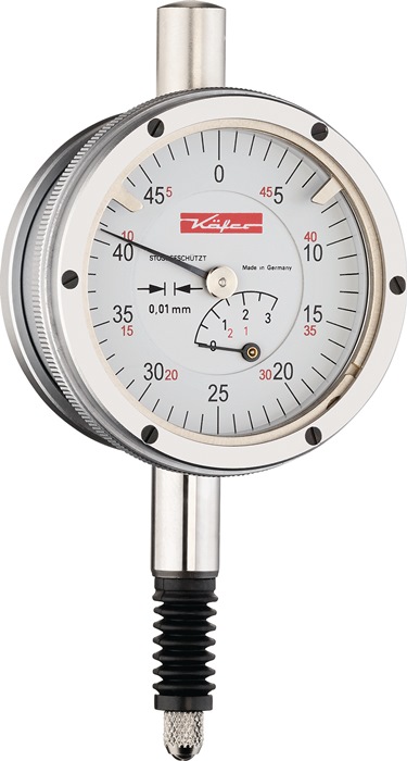Käfer Messuhr KM4 SW 3 mm Ablesung 0,01 mm mit Stoßschutz