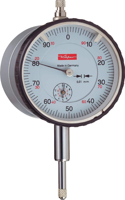 Käfer Messuhr M2 T Magnet 10 mm Ablesung 0,01 mm magnetische Rückwand