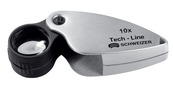 SCHWEIZER Einschlaglupe Tech-Line Vergrößerung 6x Linsen-Ø 22,8 mm