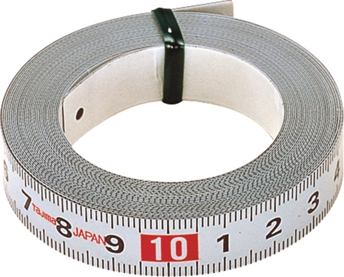 TAJIMA PIT MEASURE STAHLBANDMASS 3 m/13 mm, Skala von rechts nach links