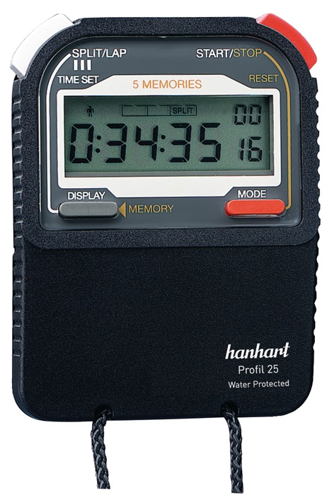 HANHART Stoppuhr Profil 25 1/100 Sek. digital