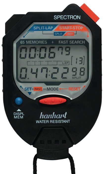 HANHART Stoppuhr Spectron 1/100 Min. 1/100 Sek. digital