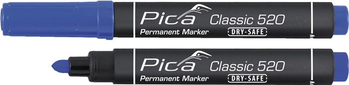 Pica Permanentmarker Classic blau Strichbreite 1 - 4 mm Rundspitze