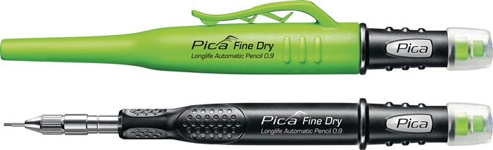 Pica Finemarker Fine Dry 0.9 Länge 20 cm mit 5 Graphit-Minen HB