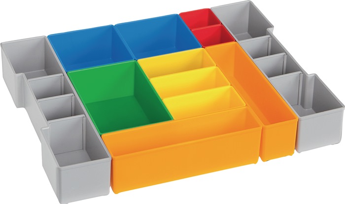 BS Systems Einteilungsset L-BOXX® H3 LB 102 B378xT313xH65mm blau / gelb / rot / orange / grün / grau