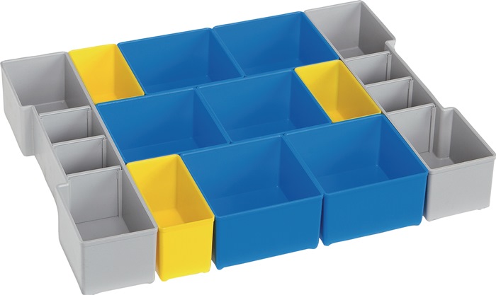 BS Systems Einteilungsset L-BOXX® BC3 LB 102 B378xT313xH65mm blau / gelb / grau