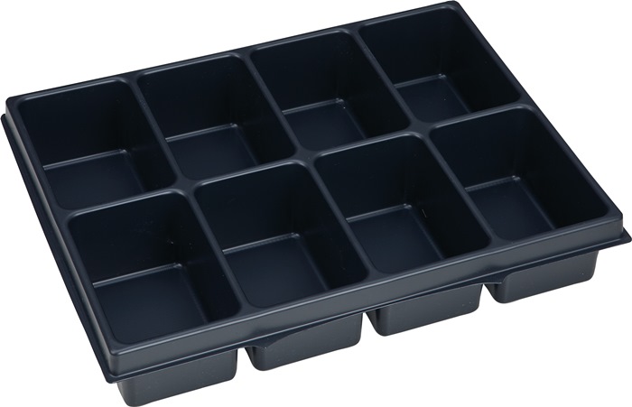 BS Systems Kleinteileeinsatz i-BOXX® iB 72 B349xT265xH63mm Polystyrol mit 8 Mulden schwarz