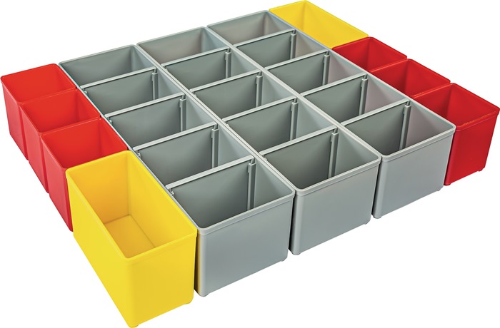 BS Systems Einteilungsset I3 iB 72 B349xT265xH63mm blau / gelb / orange / rot / grün / grau