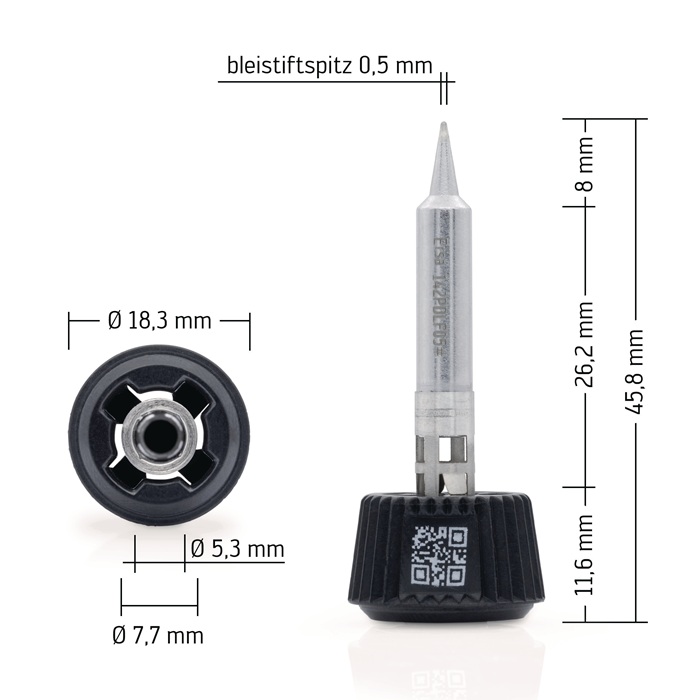 kurtz ersa Lötspitze bleistiftspitz Breite 0,5 mm 0142PDLF05/SB