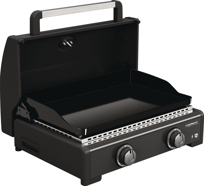 CAMPINGAZ Gasgrill Plancha Onyx 2 Cook 2 Blue Flame Brenner (Edelstahl)