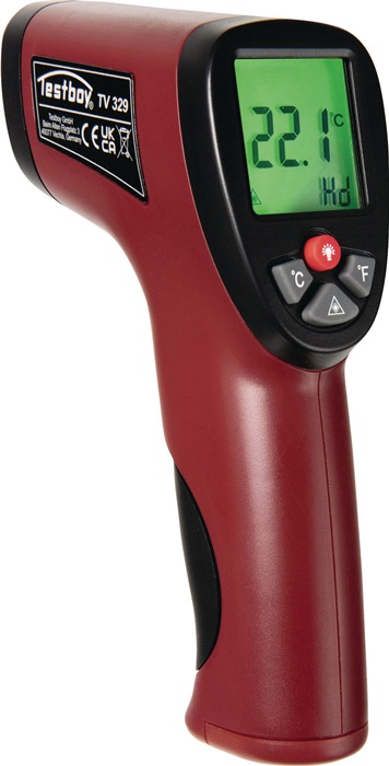 Testboy Infrarothermometer TV 329 -50 – +550 °C ±3,0 °C / ±3 % 2x AA 1,5 V