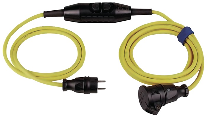 JÄGER Schutzkontaktverlängerung 16 A 230 V 3 x 1,5 mm² 4,5 m H07RN-F gelb