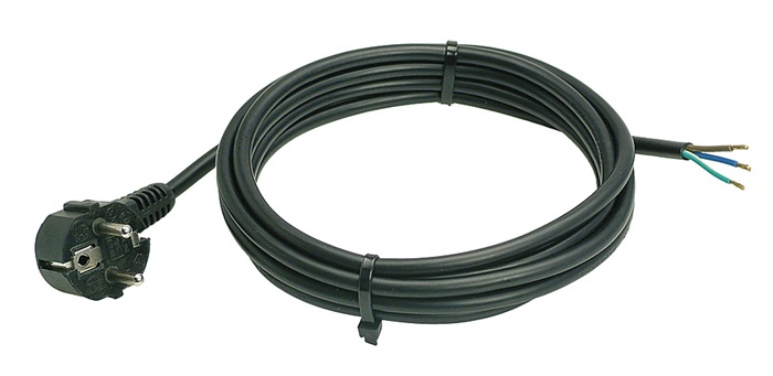 WEINGÄRTNER Anschlussleitung H05VV-F 3G1,5 mm² 3 m Winkelstecker