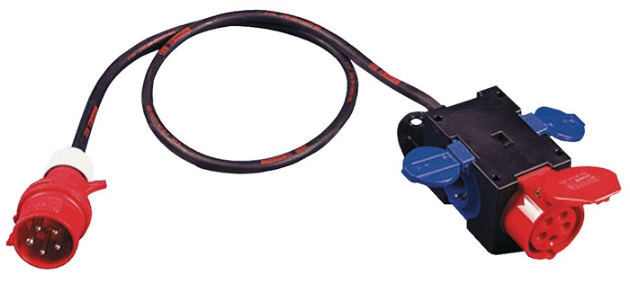 JÄGER Kompaktverteiler CEE-16 A, 5-polig 1xCEE 16 A, 2x230V 5 x 2,5 mm²