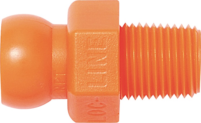 LOC-LINE Gewindenippel Größe 1/4 ″ NPT R 1/8