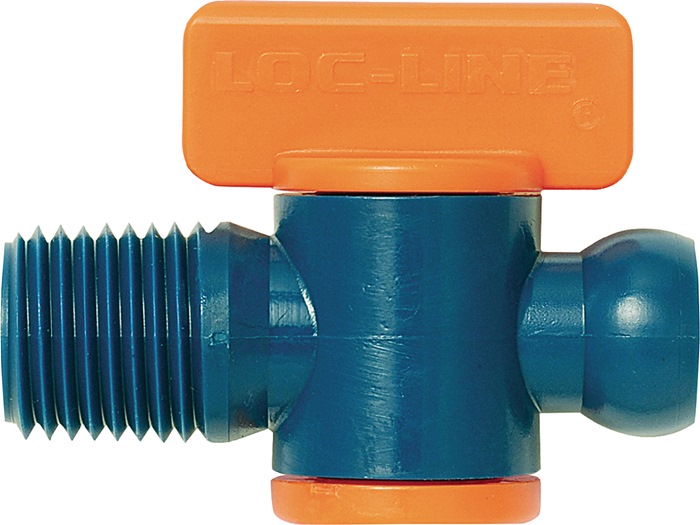 LOC-LINE Absperrventil Größe 1/4 ″ mit Außengewinde