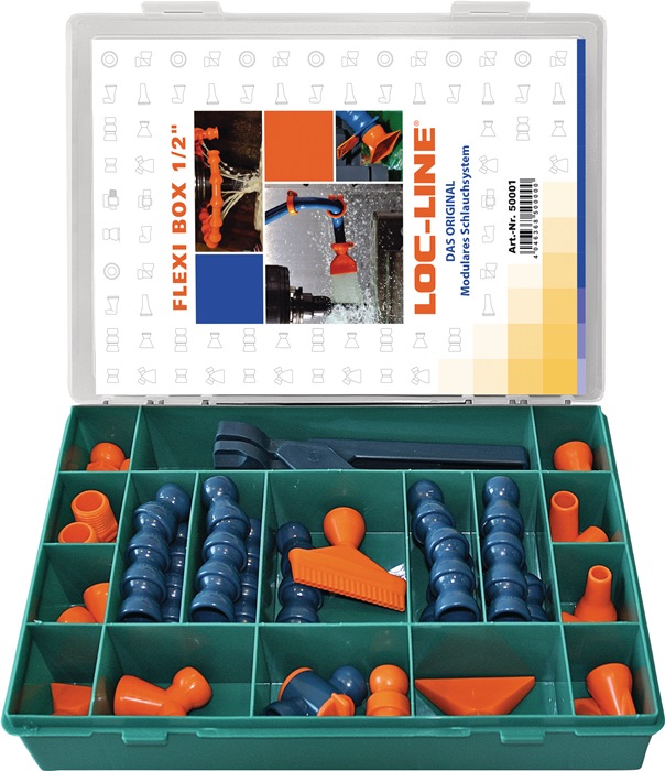 LOC-LINE Kühlmittelgelenkschlauchset Größe 1/2 ″ 30 teilig