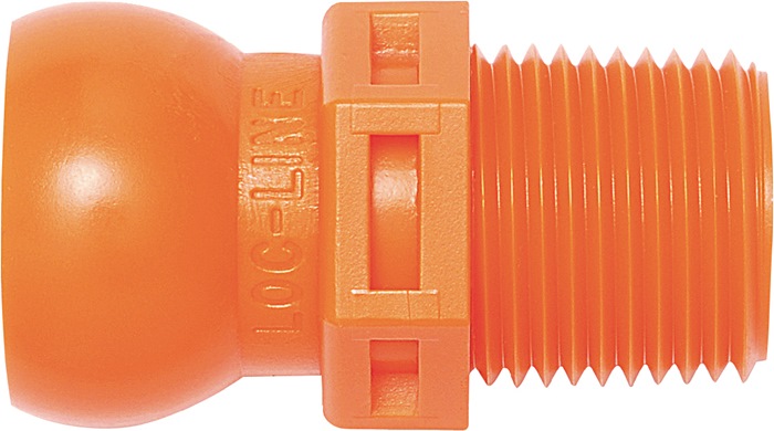 LOC-LINE Gewindenippel Größe 1/2 ″ NPT R 3/8