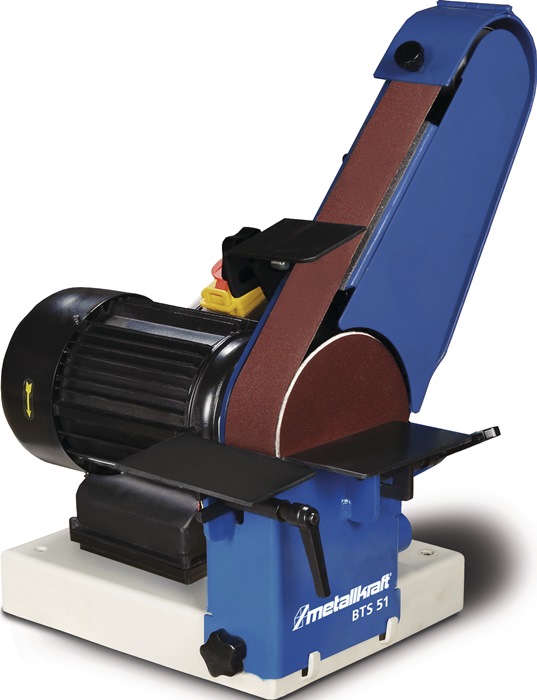 METALLKRAFT Band- und Tellerschleifmaschine BTS 51 50 x 1000 mm Schleifteller-Ø 150 mm 22 m/s 750 W 230 V50 Hz