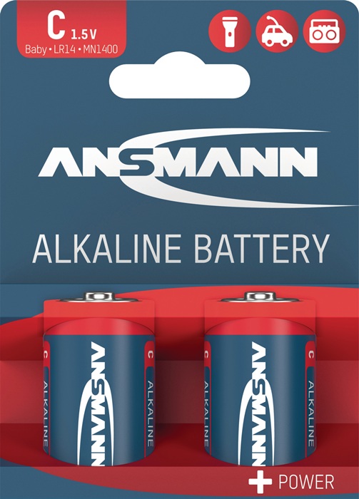 ANSMANN Batterie 1,5 V C-AM2-Baby 7000 mAh LR14 4914