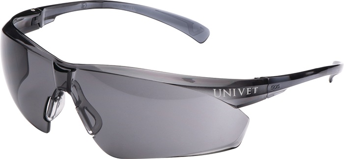 UNIVET Schutzbrille 505U EN 166, EN 170 Bügel grau, Scheibe getönt Polycarbonat