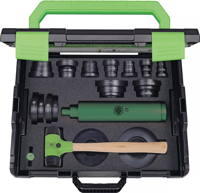 KUKKO Lagereinbauwerkzeugsatz 71-L für Bohrungs-Ø 10-50 mm L-Boxx