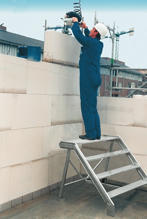 müba Maurertreppe Tritthöhe 0,23 m Stufen-L1,15xB0,19m 29 kg Aluminium