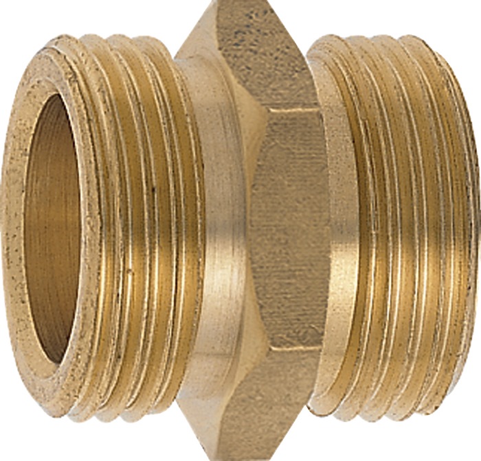 GEKA Gewindenippel Messing Außengewinde 1 1/4 ″