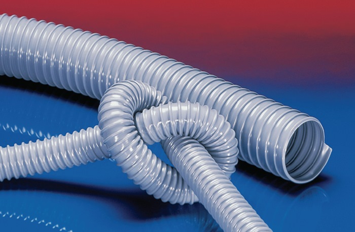 NORRES Absaug- und Förderschlauch AIRDUC® PVC 341 Innen-Ø 80 mm Außen-Ø 89,00 mm 4.5 mm Länge 10 m