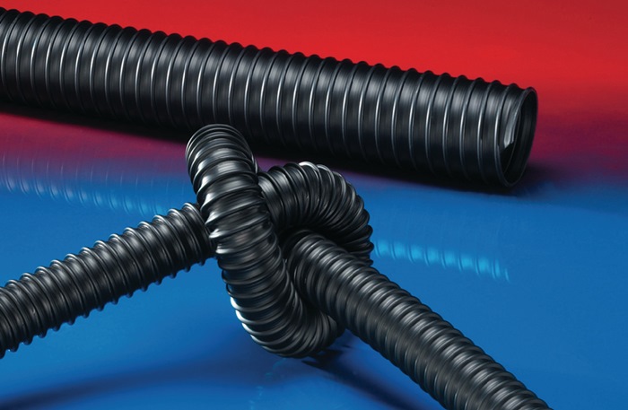 NORRES Absaug- und Gebläseschlauch AIRDUC® PUR 351 HT Innen-Ø 25 mm Außen-Ø 32,00 mm 3.5 mm Länge 10 m