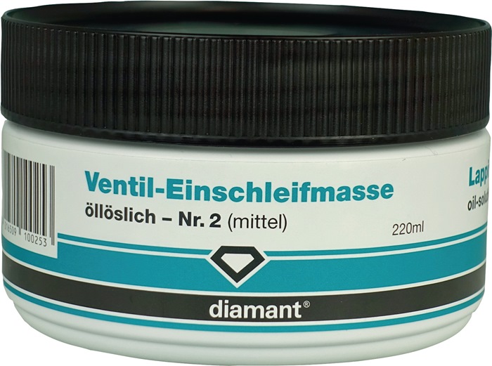 diamant Ventil-Einschleifmasse Körnung mittel grau