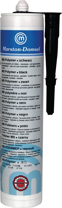 MARSTON Kleb- und Dichtstoff MD-MS Polymer schwarz 440 g