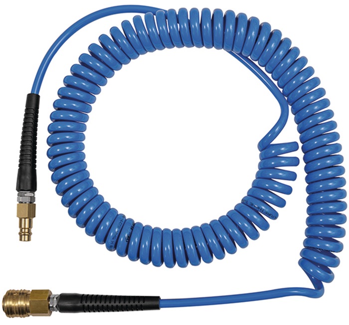 RIEGLER Spiralschlauchset Innen-Ø 8 mm Außen-Ø 12 mm Länge 6 m Kupplung DN 7,2