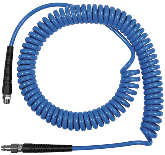 RIEGLER Spiralschlauchset Innen-Ø 6,5 mm Außen-Ø 10 mm Länge 7,5 m Stecker DN 7,2 G 1/4 ″